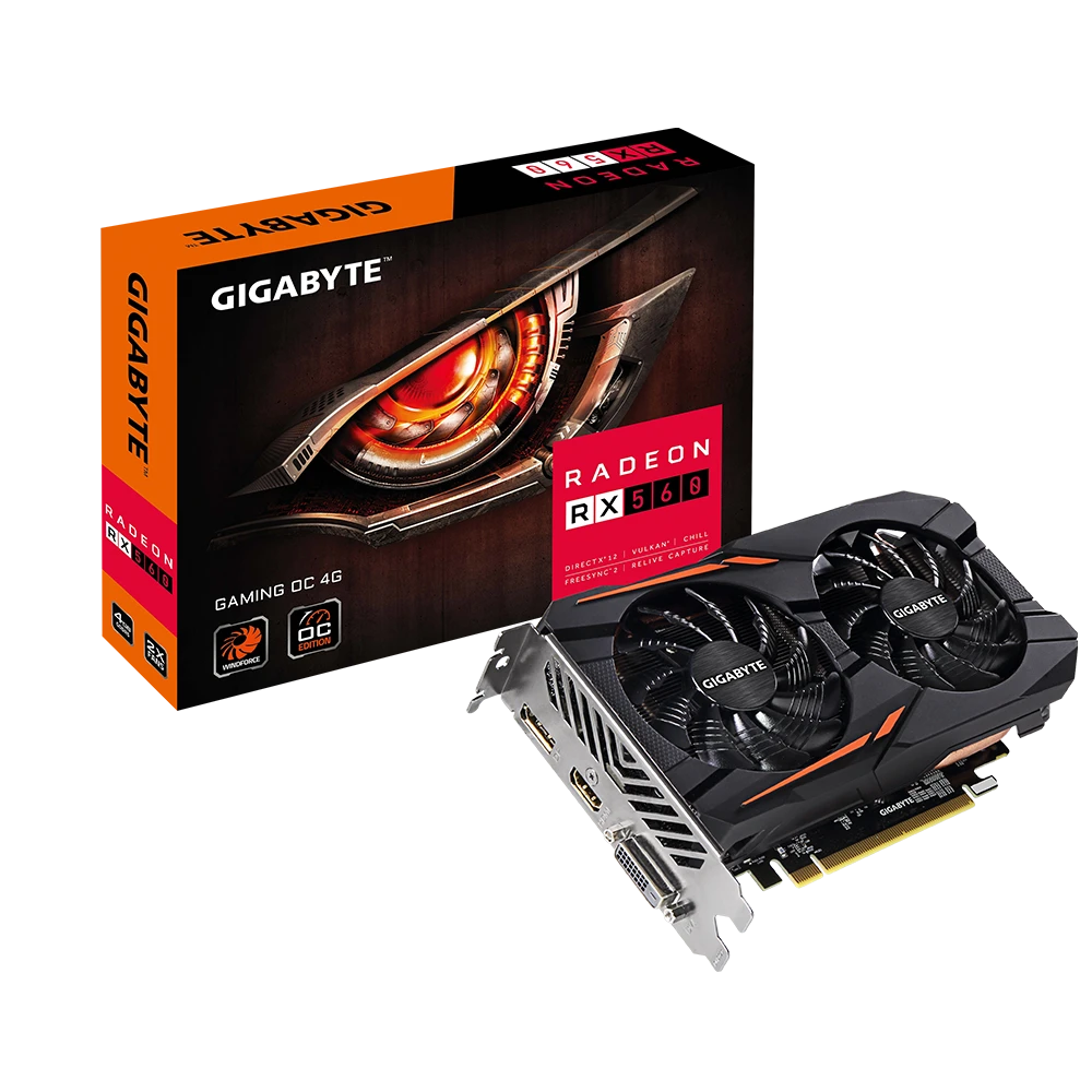 Gigabyte Radeon RX 560 Gaming OC 4G  (Rev. 1.0)